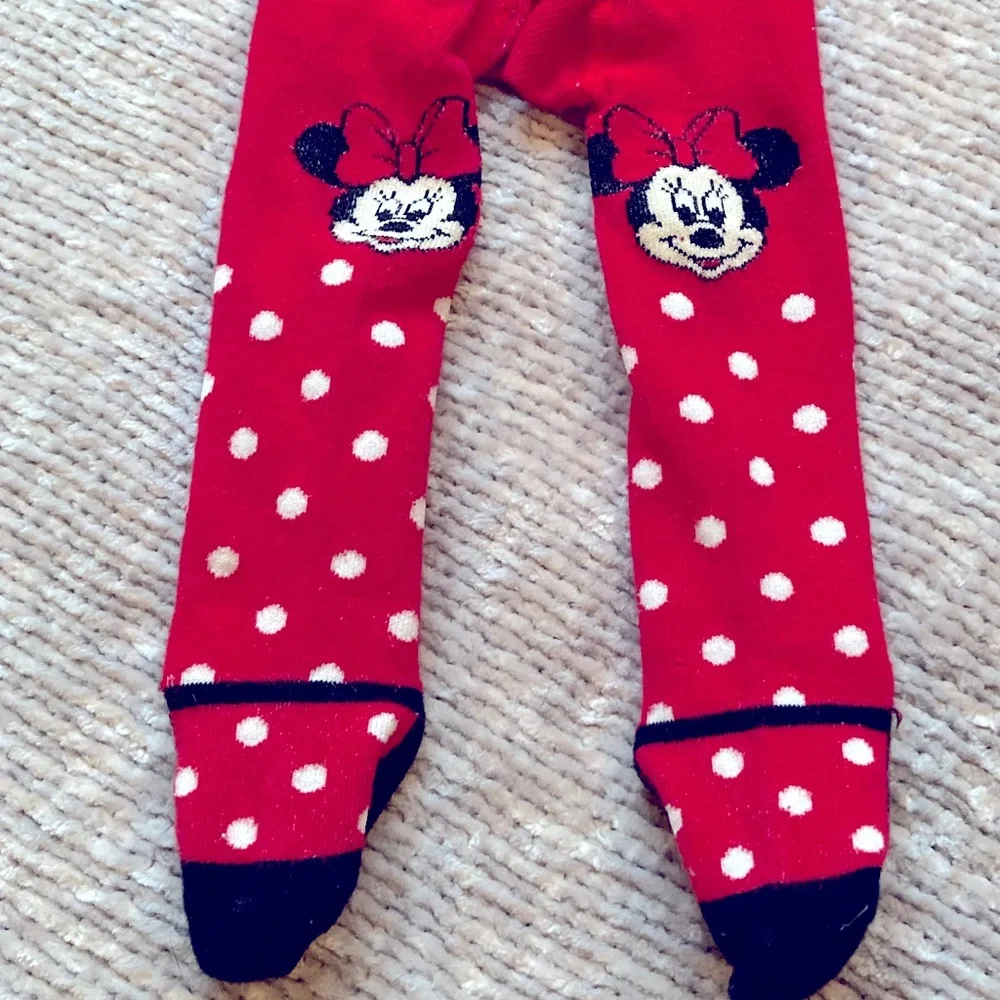 Disney Baby Minnie Mouse Tights‎ Leggings Polka Dots, Ballet Shoes 0-9 months